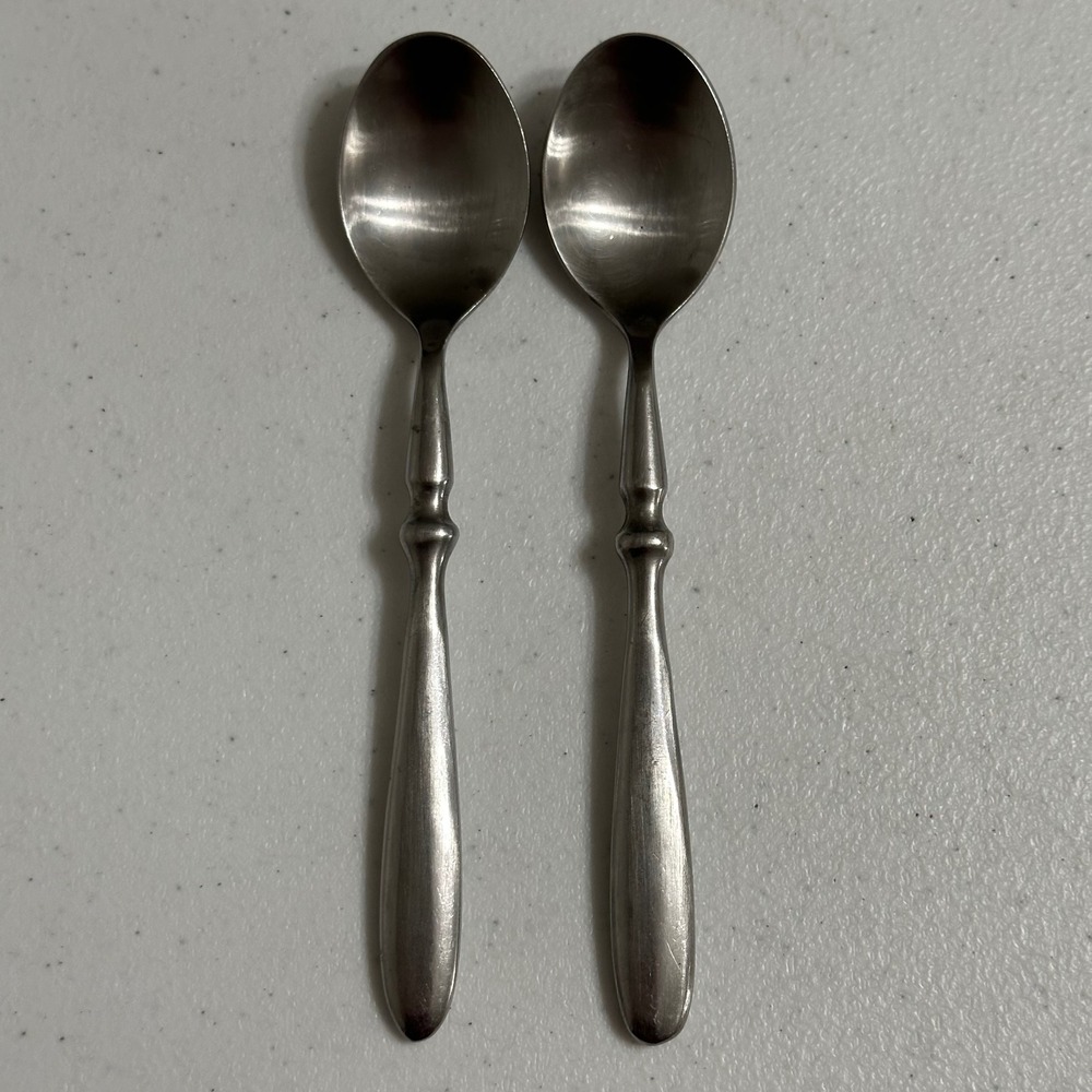 Hampton Silversmiths Bistro Satin Stainless Flatware Replacement 2 Teaspoons